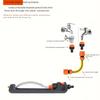 1pc Adjustable Automatic Swing Sprinkler for Lawn and Garden - Efficient Watering Tool with Adjustable Head, Orange & Black Design