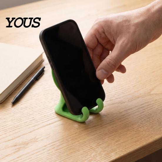 Unique Gift for Plant Lovers 3D Printed Leaf Phone Holder, Desktop Cell Stand Office and Eco Friendly PLA Holder Home, Realistic Bionic Design Mount,