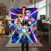 Dragon Ball character Print Flannel Blanket High quality Comfortable for All Seasons Home Decor Warmth and Comfort Perfect for Christmas Gifts