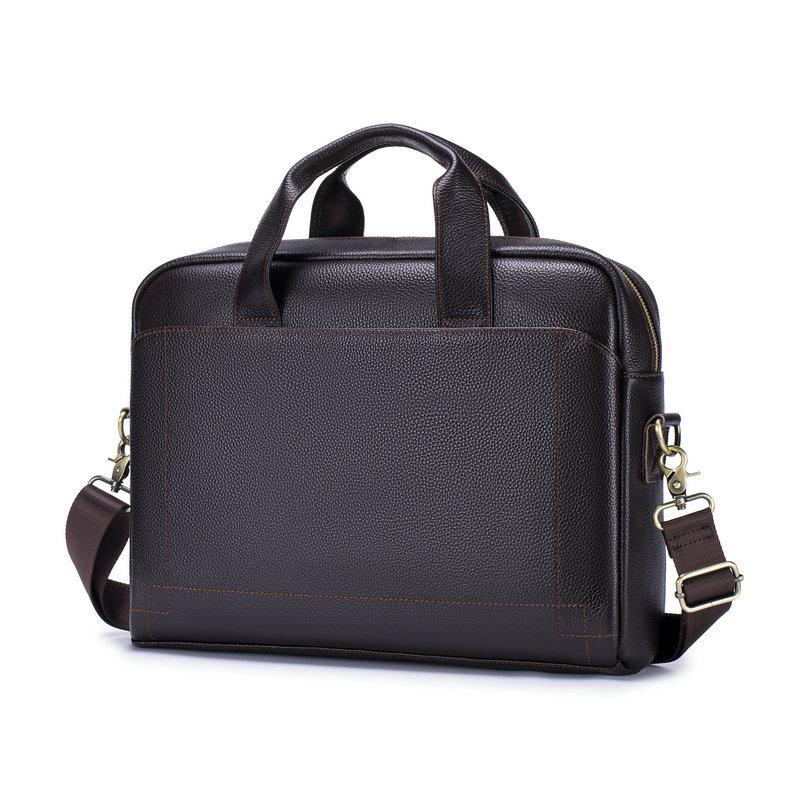 2026 Business Genuine Leather Briefcase for Men, Top Grain Leather Handheld Business Bag, Travel Commute Laptop Office Bag