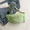 Canvas Running Waist Casual Fanny Packs Sport Chest Bag Banana Bag for Women Sling Crossbody Waist Pack Half Moon Belt Bag
