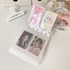Minimalist Style Transparent Desktop Album Storage Book 3Inch 2 Grid K-Pop Idol Photo Card Display Stand