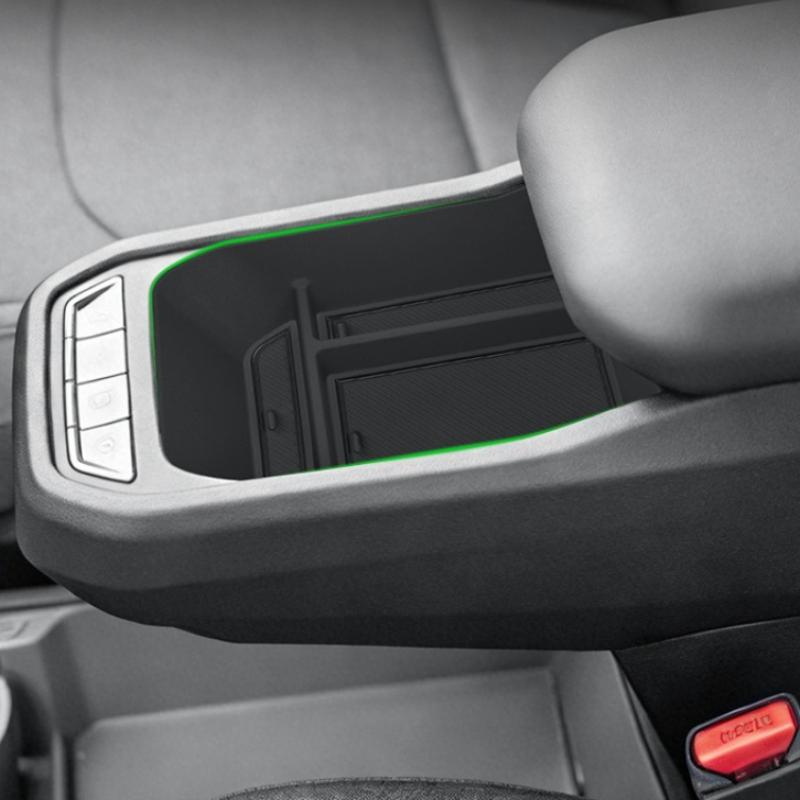 Dla Kia EV3 2024-2026 Samochodowy Pudełko do Przechowywania Podłokietnika ABS Schowek Uporządkowanie Tacka Konsoli Środkowej Akcesoria Czarne