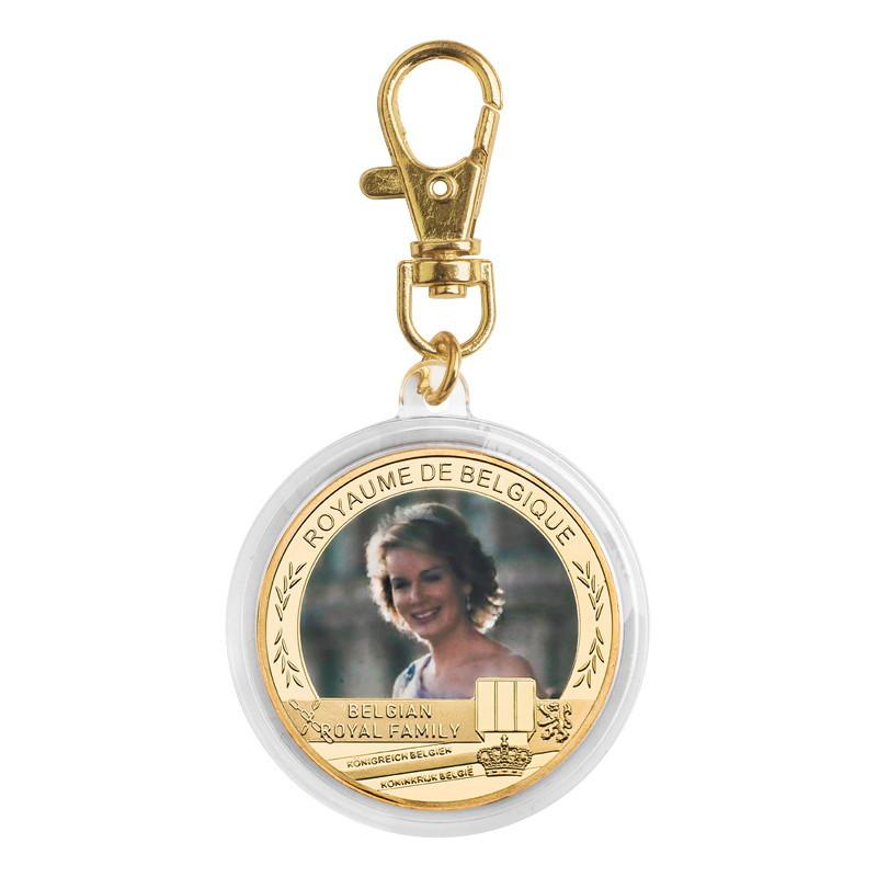 Medalie Comemorativă Regală Belgiană, Monede Comemorative, Set Cadou Artizanat Metalic, Insignă Metalică, Colecție, Include cutie cadou