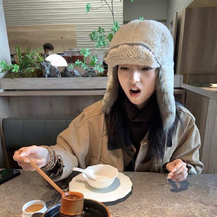 Women’s Hat Outdoor Skiing Cycling Thickened Fleece Earflap Hat