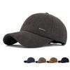Winter Dick Warm Ohrenschutz Baseballkappe Herren Britisch Verstellbare Kappe
