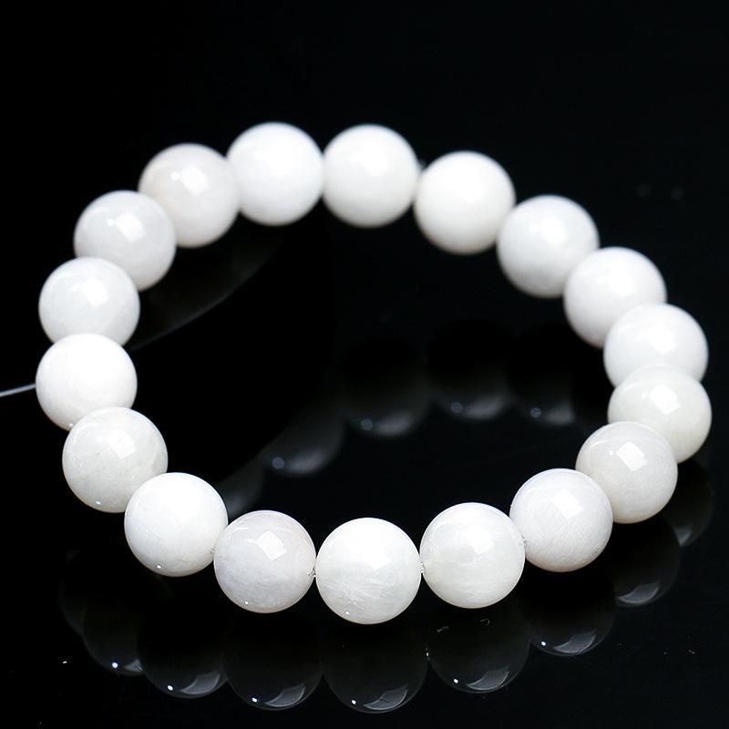 Hongxirui Crystal White Rabbit Hair Rutilated Quartz Bead Bracelet
