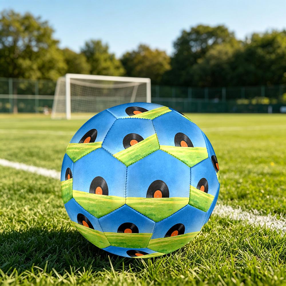 1pc Vinyl Field Theme Soccer Ball Football, Size 5, Lightweight PVC, Outdoor Training Soccer Ball,Gift J61434