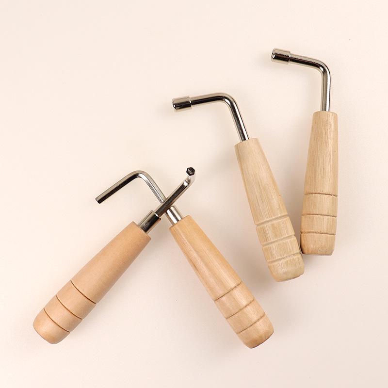 Acoustic Guitar String Tension Adjustment Tool - Metal & Wood Wrench