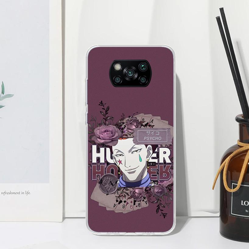 

Hunter HXH Hisoka Phone Case For Xiaomi Poco X7 X6 X5 M7 M8 Pro F7 Ultra Redmi 15C 15 13C 13 12C 12 10 10C 10A Art Fundas Poco Xiaomi Poco X7