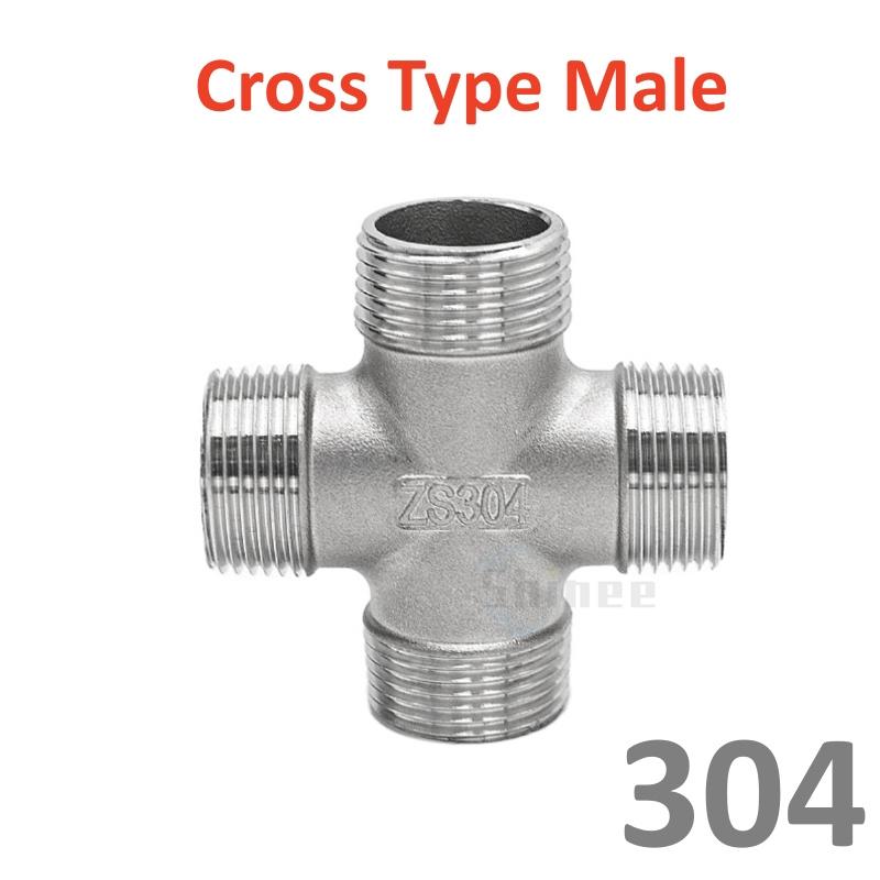 

BSP наружная+внутренняя резьба 3 4 5-ходовой тройник YX трубный фитинг 1/4 3/8” 1/2 3/4 1 2 резьбовой многофункциональный из нержавеющей стали SS304 G4 BSP