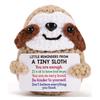 New Funny Emotional Support Positive Crochet Cake Doll Christmas Home Decoration Handmade Knitted Cake Desk Ornament