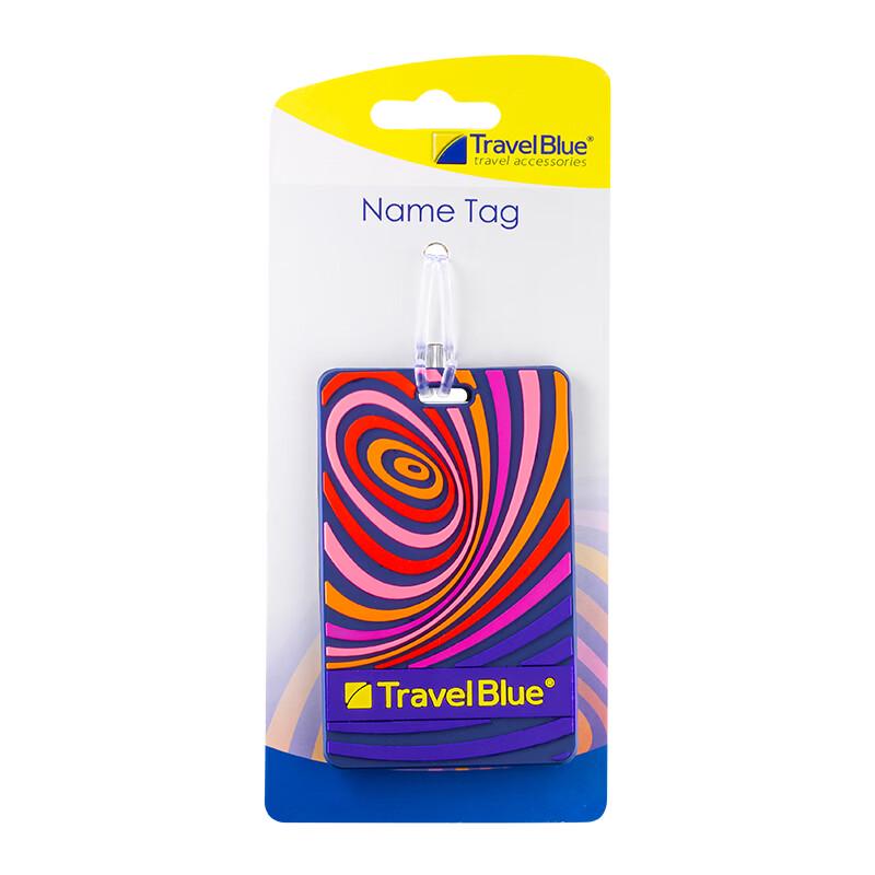 Travel Blue Colorful Luggage Tag with Name Label