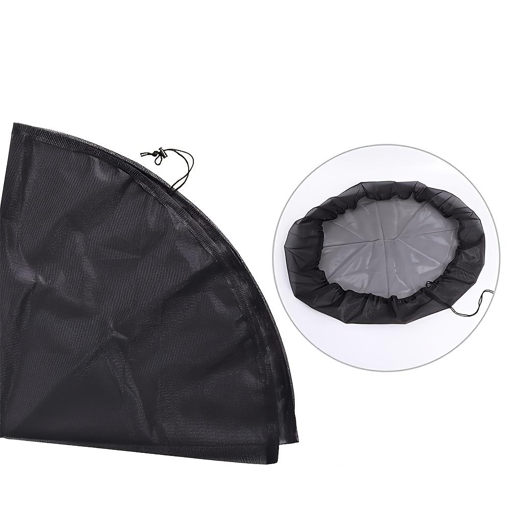 2/4pcs  Heavy-Duty Polyester Mesh rain barrel covers with Drawstring Closure  for Outdoor, Compatible with Standard Rain Barrels