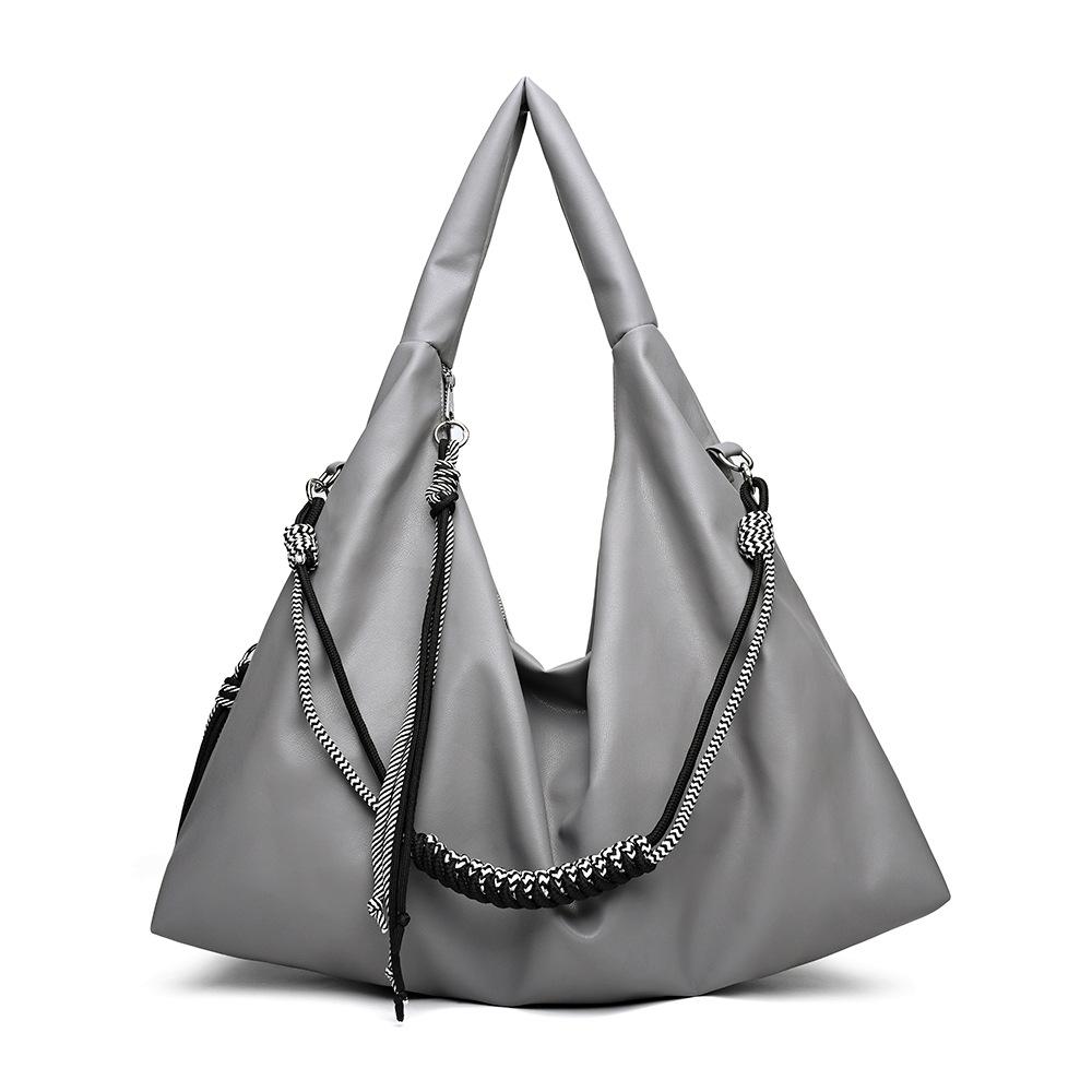 

Compact Zipper Bag, Women s Relaxed Crossbody Shoulder Bag, Women s Tote Bag сірий колір