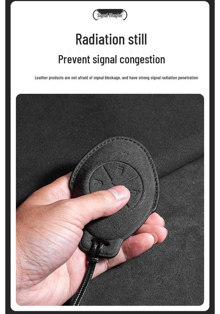 Alcantara Key Case for XPeng Models: P7, P7i, P5, G9, G6, G3, and G3i - Full Coverage with Buckle
