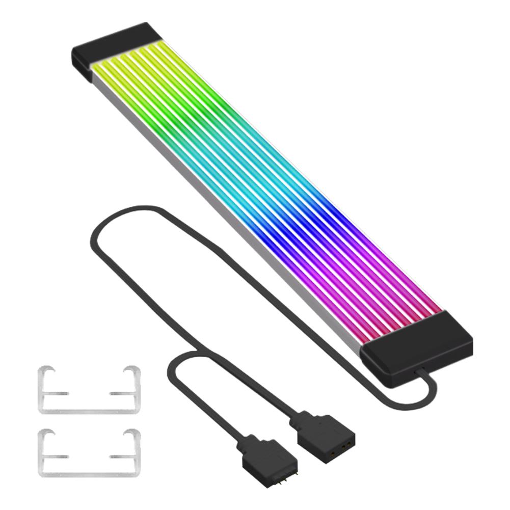 5V 3Pin ARGB Sync Board 8/24PIN Motherboard Power Extension Cable Flexible LED Strip Light DIY Kit for Computer Power Supply