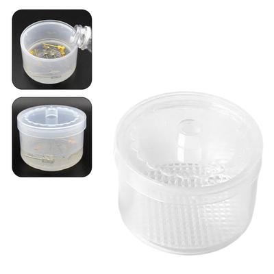 Clear Nail Tool Cleaning Box Double Layers Nail Tool Disinfectant Box Nail Tools Sterilizer Container Nail Supplies