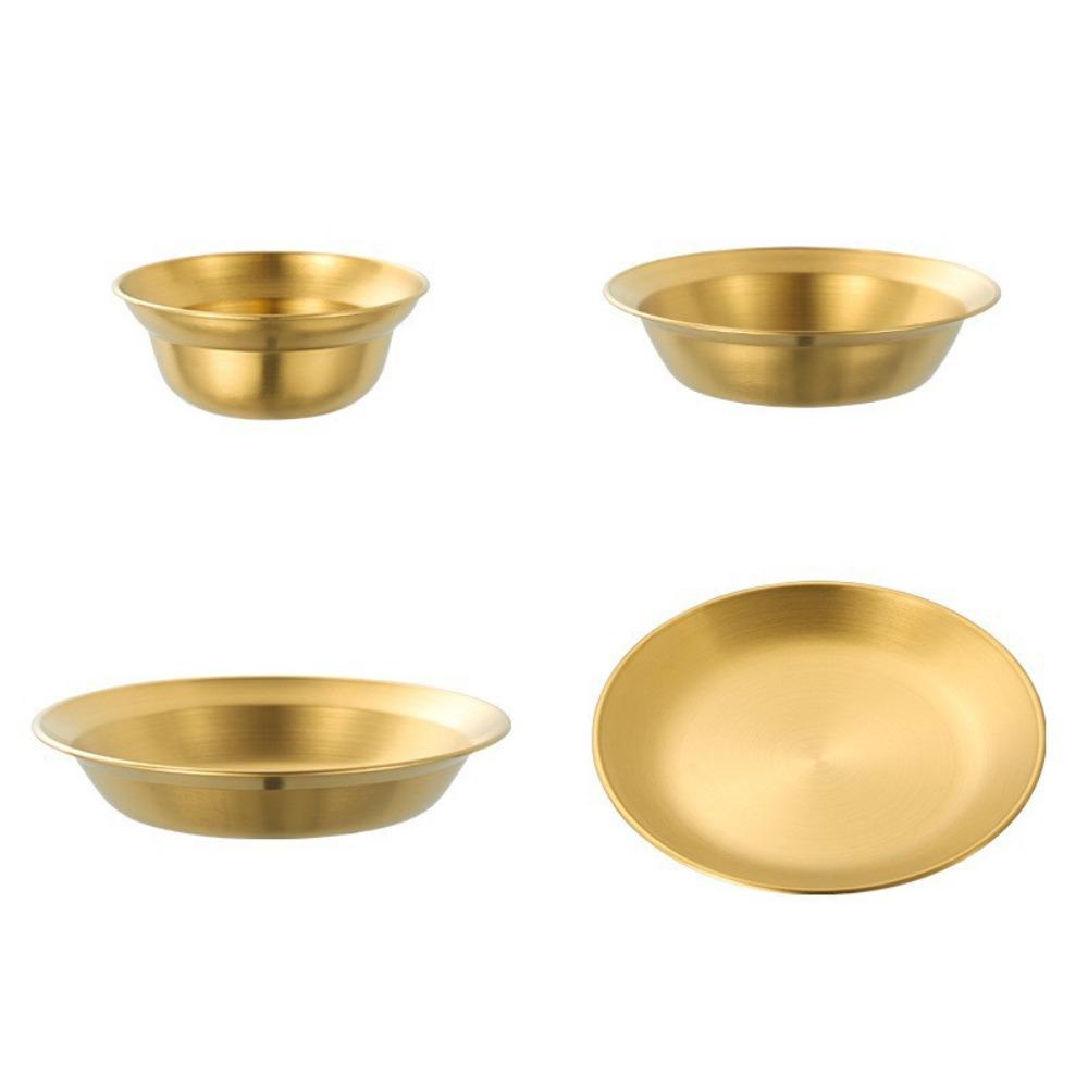 4PCS/SET Straw Hat Design Camping Tableware Set Korean Style Food Serving Tray  Easy To Clean