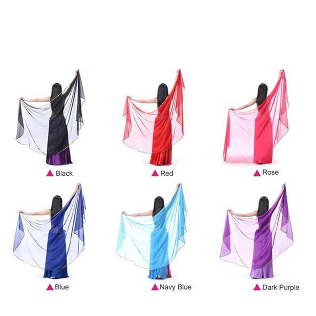 Women Chiffon Scarf Neck Fashionable Solid Color Country Style Lightweight Scarves for Ladies and Girls