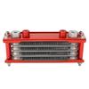 Motorcycle Oil Cooler Kit Aluminum 4 Rows High Efficiency Replacement for Monkey 50cc To 110cc Moto Oil Cooler Red