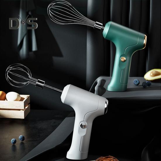 

1 Set Safe Electric Egg Beater Lightweight Practical Fast Beating Electric Egg Whisk