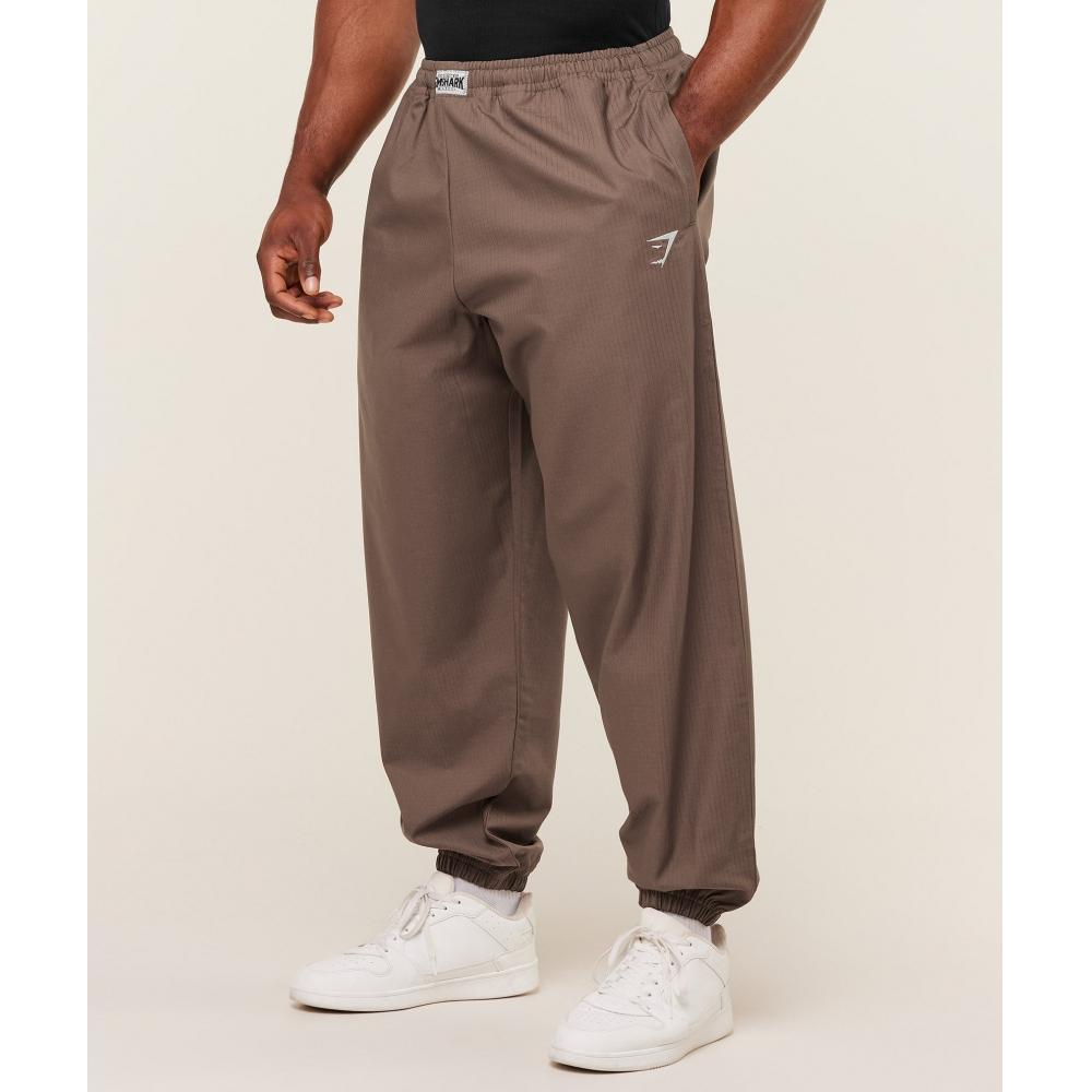 Gymshark Pantalones de Bombero Marrón Suave A6a3r Nbzv