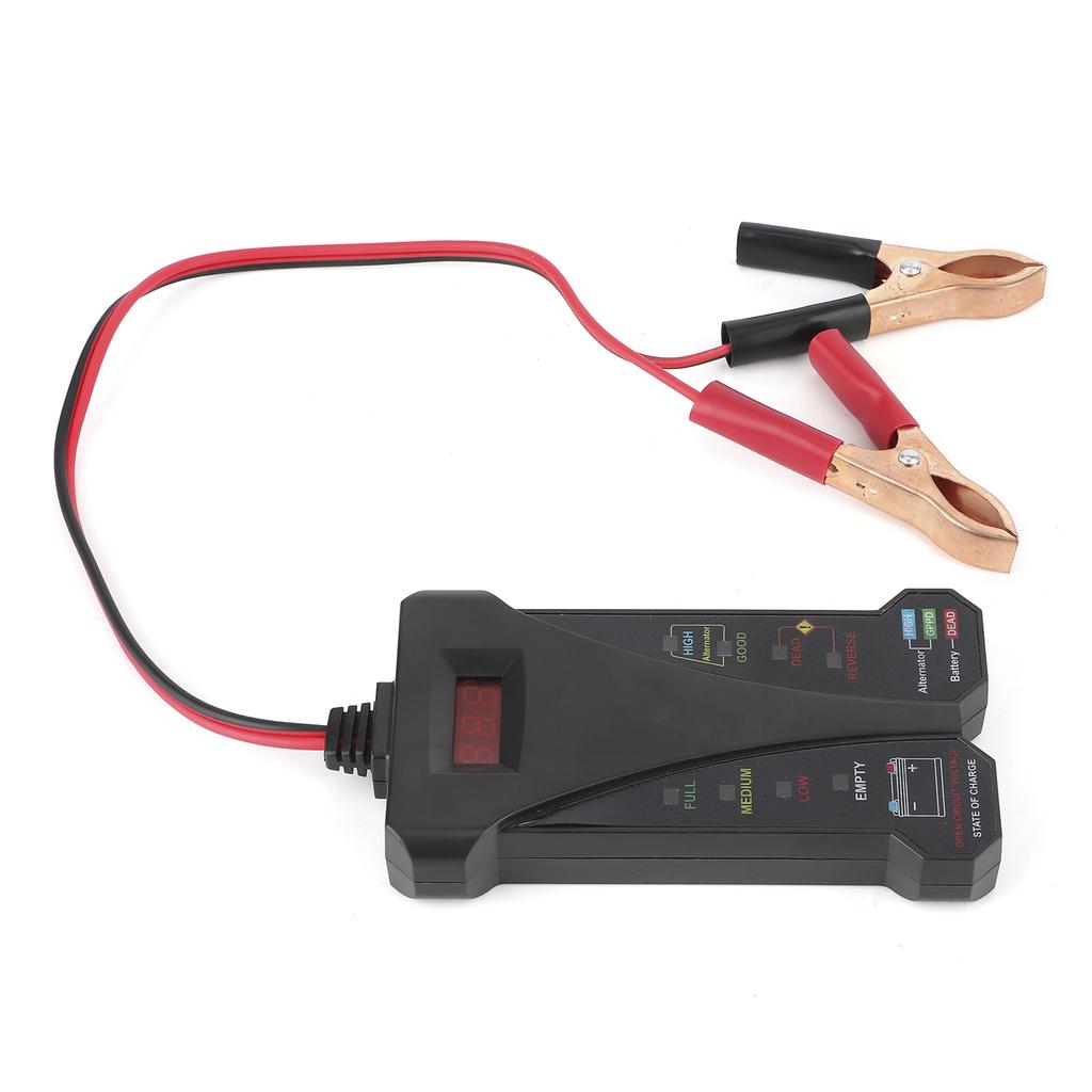 12V Digital Battery Tester Charging Stytem Analyzer Voltage Alternator Output Test WLCD Display