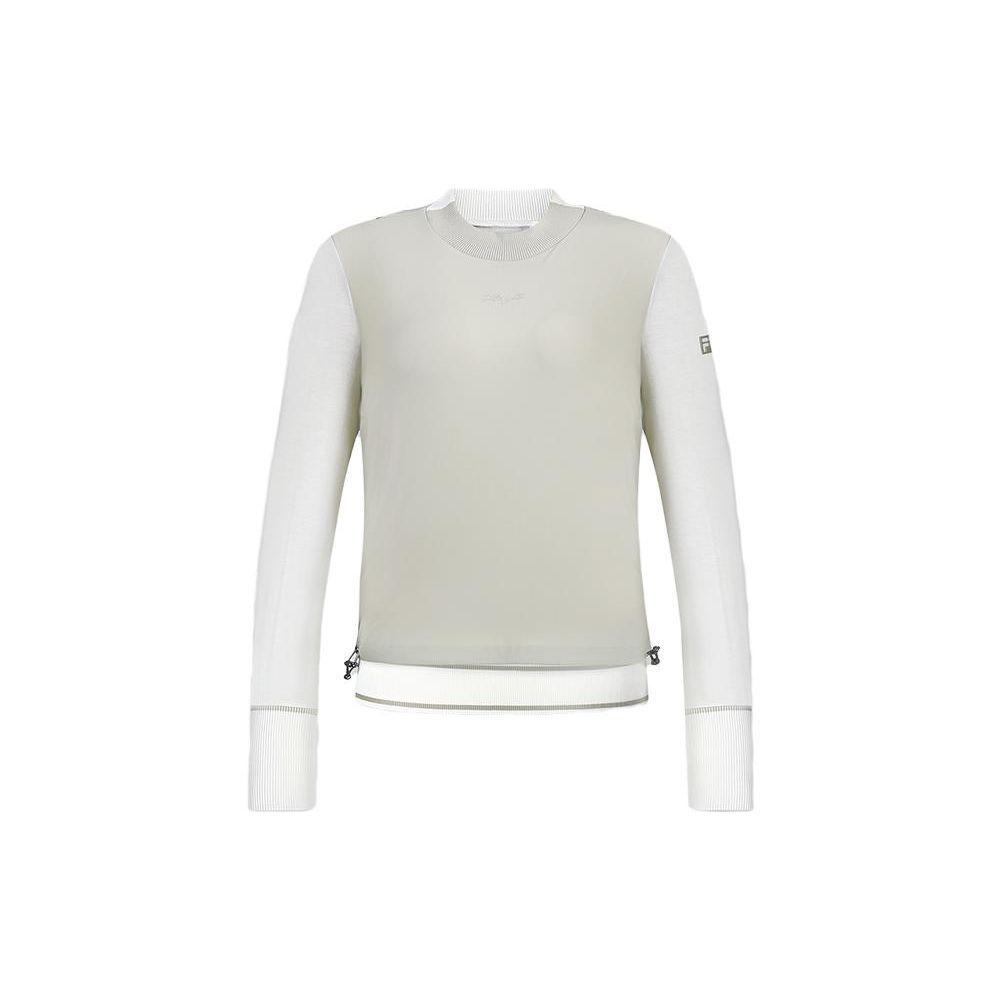 

FILA Golf Series Color Block Long Sleeve T-Shirt Women Tops Khaki A11W345208F-BG M