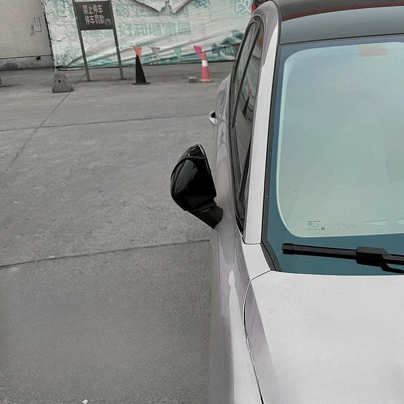 Rearview Mirror Cover Horn Case for MG 4 MG4 Decor Side Rear Mirror Shell Cap Car Styling Mirror Protector Exterior Accessories