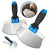 Paint Scraper Construction Worker Home Paint Scraper Stainless Steel Putty Knife Scraper Wallpaper Scraper for Drywall Finishing