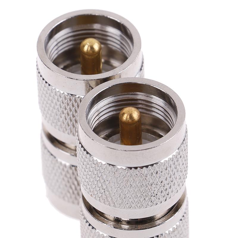 1X N Male Plug To Uhf Pl-259 Pl259 Male Straight Radio Rf Adapter Connector