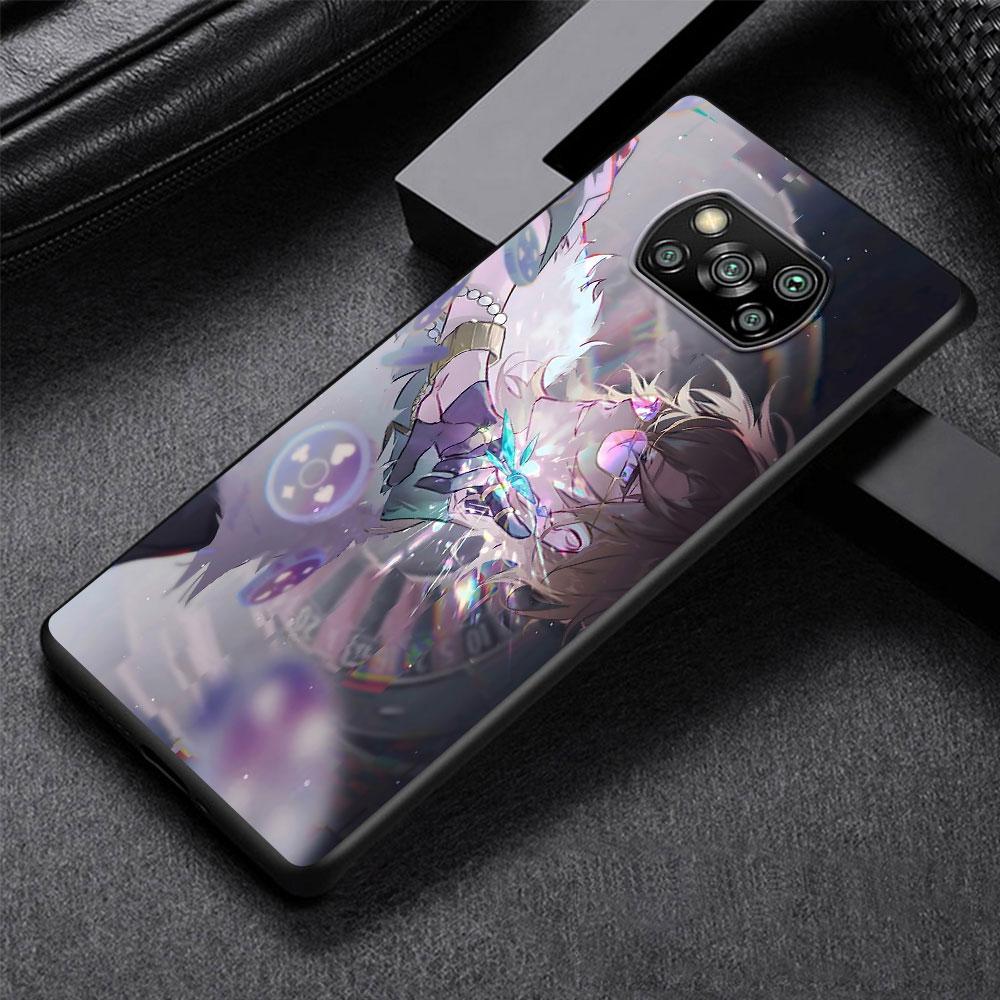 Star Rail Aventurine Sparkle Case for Xiaomi Poco M5s X3 NFC F3 X5 M4 M3 Pro Black Silicone Soft Phone Cover Coque