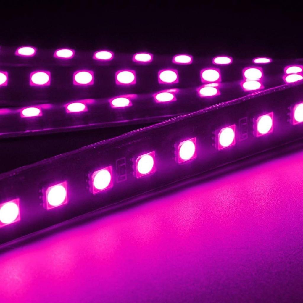 Car LED Strip Light, EJ'S SUPER CAR 4Pcs 36 LED Car Interior Lights Under Dash Lighting Waterproof Kit,Atmosphere Neon Lights Strip For Car,DC