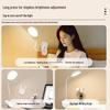 LED Desk Lamp with Flexible Hose and Clip, Dual Power Options for Student Reading