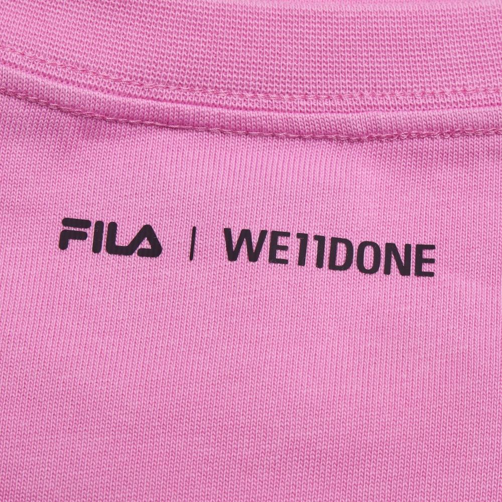 FILA × WE11DONE Letter Print Short Sleeve T-Shirt Women tops F11W626108F-PK