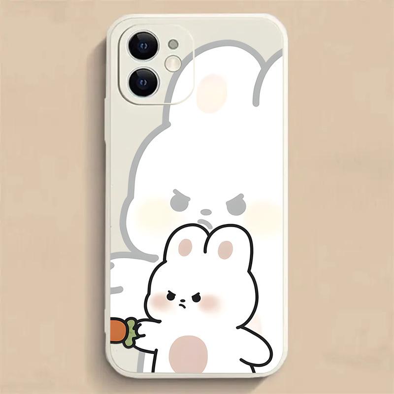 For Apple 13 Mobile Phone Case 14 Panda 11 Bear XS Rabbit 15 Couple Model 16 Cartoon XR Cute 12 All Inclusive