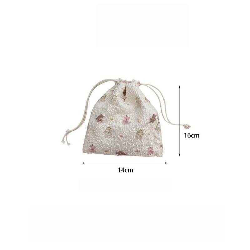 

Сумка-мешок Милый плюшевый мишка Мультяшный мешок на шнурке Разное Хранение Пылезащитный Портативный Многофункциональный Тканевый мешок 14x16cm