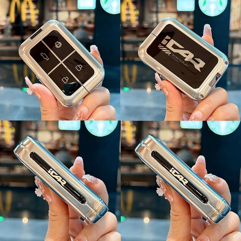 Metal Protective Key Case for Chery 25 Models iCarV23 - Unisex Smart Bluetooth Remote Cover