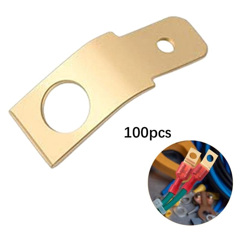 100Pieces Without Insulated Male To Male Electrical Adapters With High Conductives Brass for Electronics and Solar