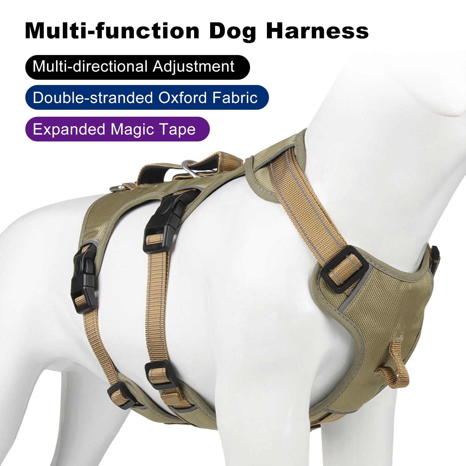

Dog Harness No Pull Dog Harness Adjustable Highly Reflective at Night Pet Chest Harness Easy Control Medium Large Dog XL