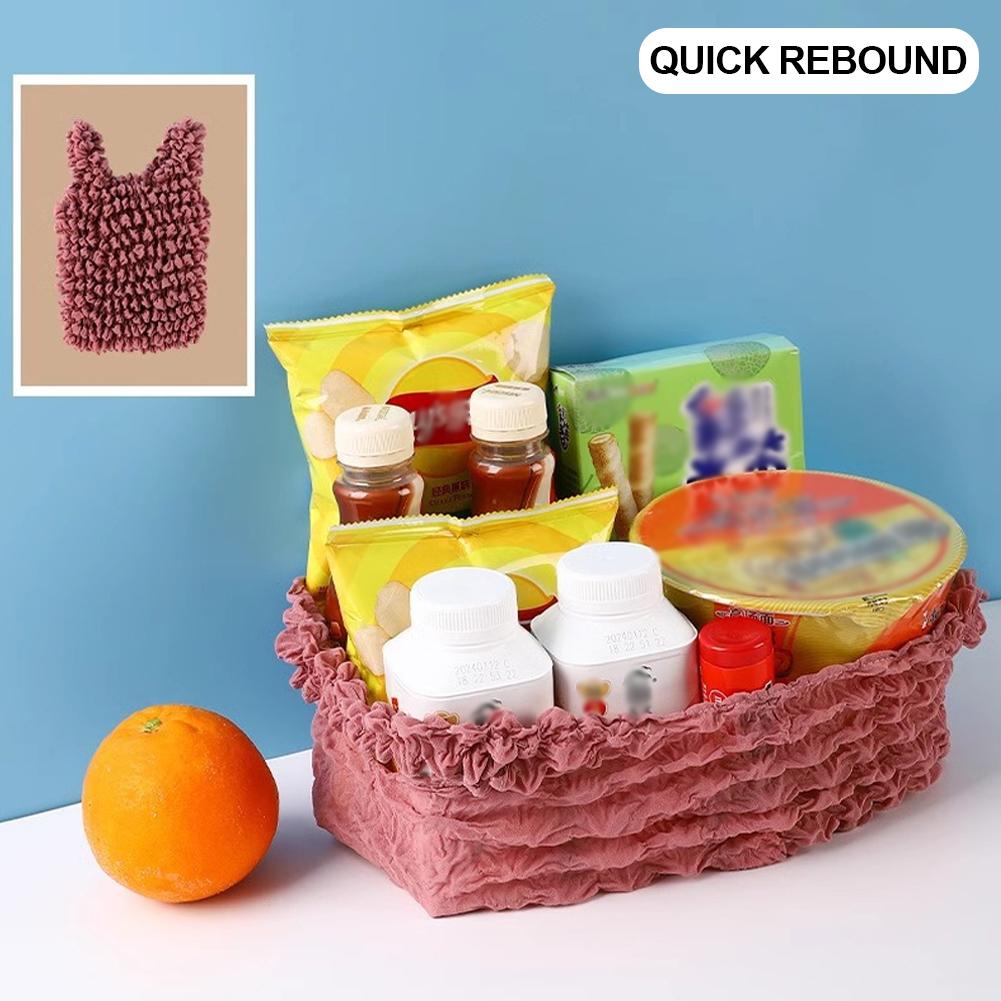 Creative Magic Expansion Fold Pleated Flexible Stretch Bags Shopping Bag Large Capacity Multi Purpose Bubble Elastic Bubble Bag