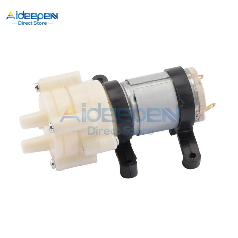 DC 12V R385 Priming Diaphragm Mini Pump Spray Motor Micro Pumps For Water Dispenser 90mm X 40mm X 35mm Max Suction 2m