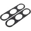 Rear Bumper Diffuser Panels, Pack of 2 Universal Aluminium Alloy Car Rear Bumper Race Air Diversion Diffuser Panel Car Styling Part with Screw