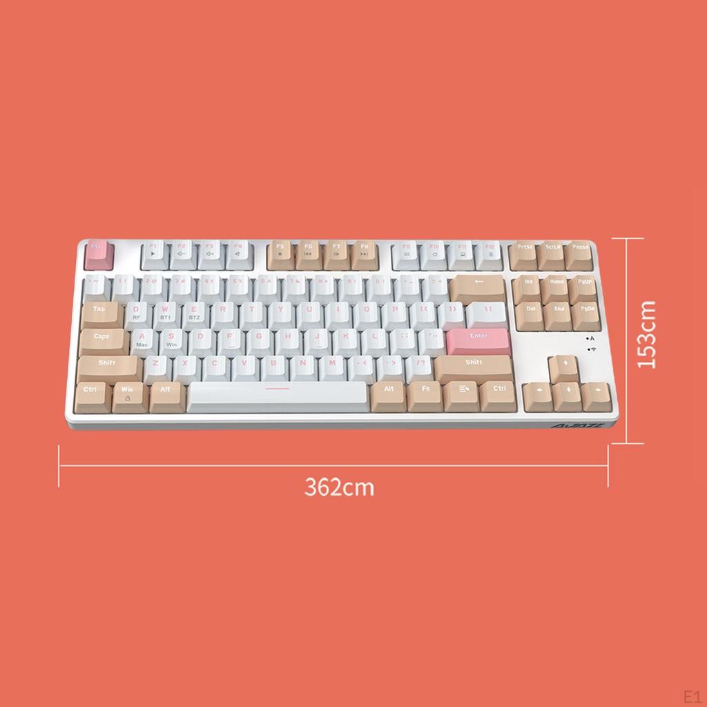 AK871 Mechanical Keyboard Office Anti Dust Proof Swap 87 Keys Portable DIY