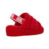 UGG Fluff Yeah Slide Ribbon Rot Damen 1095119-RBRD