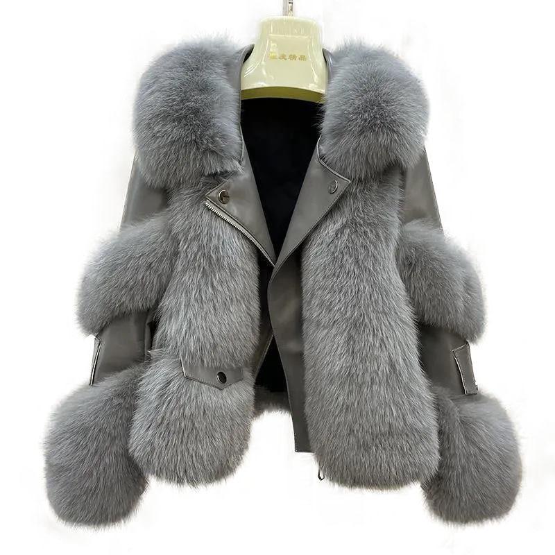 Winter new women's imitation fox hair padded casual coat loose high quality imitation coat