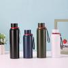 600-1000ml Outdoor Insulated Stainless Steel Bottle, Leakproof Large Capacity Thermos for Camping & Gym