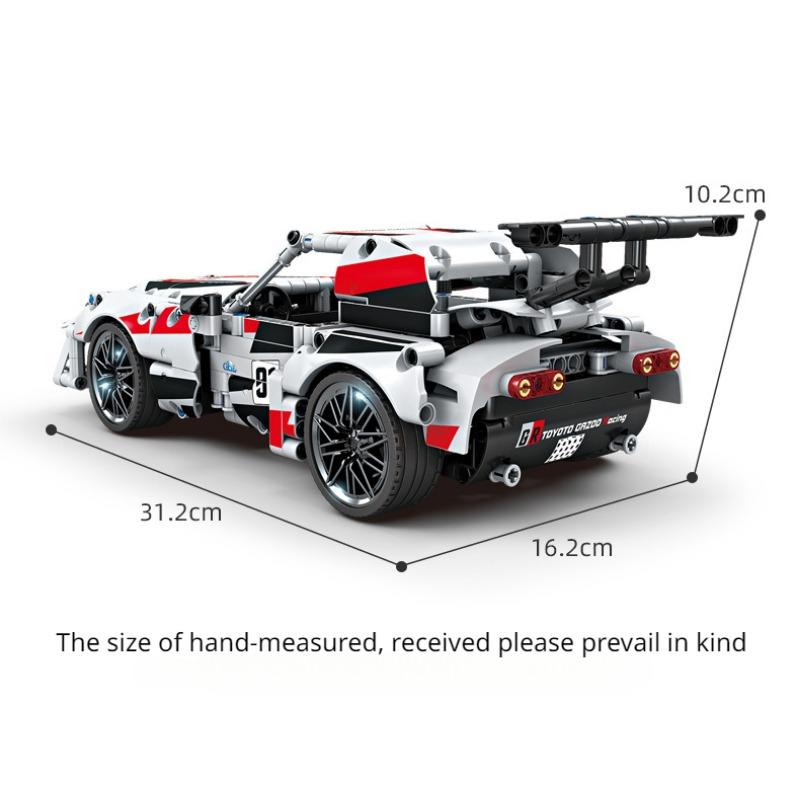 KAZI Building Block Huili Sports Car Racing Series Children's Puzzle Building Block Diy Assembly Model Boy Toy Gift