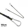 Outdoor Carabiner Elastic Cord Elastic Band Tent Lanyard 8mm Camping Clothesline Luggage Strapping Rope Packing Strap